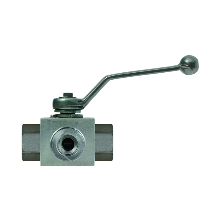 High Pressure 3 Way Ball Valve 3/8" FFF